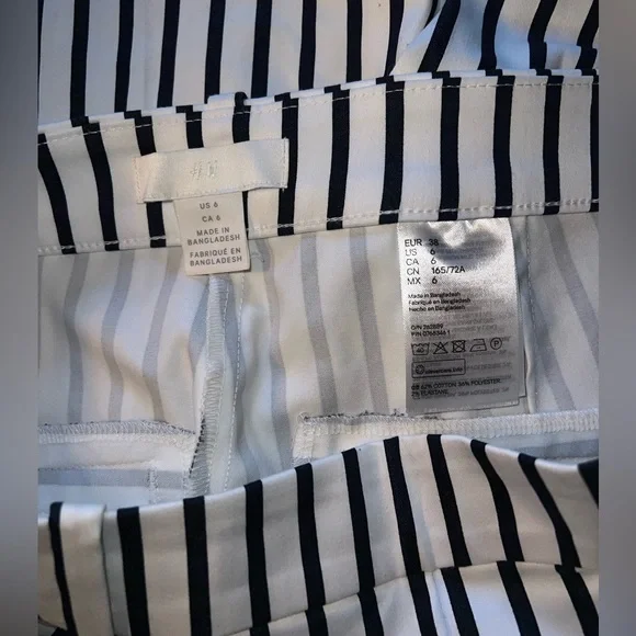 H&M Pinstripe Pants Women’s Size 6 - Picture 3 of 5